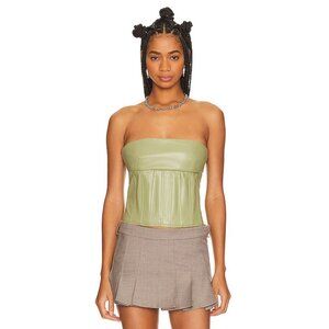 superdown Odessa Corset Top in Olive Green